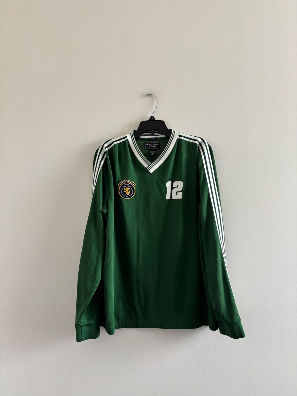 Y2K Abercrombie & Fitch Shirt Muscle Green Soccer Jersey Mens XL Blokecore Peru
